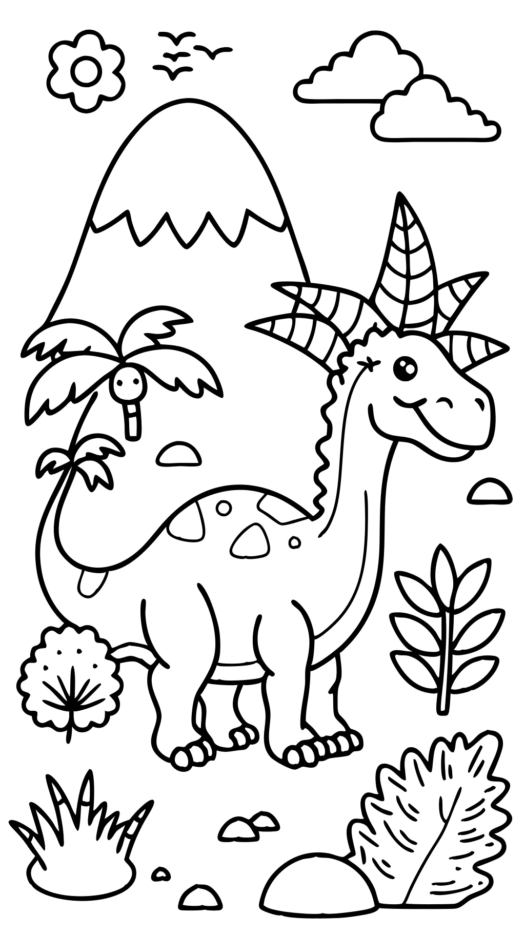 Páginas para colorear dinosaurio